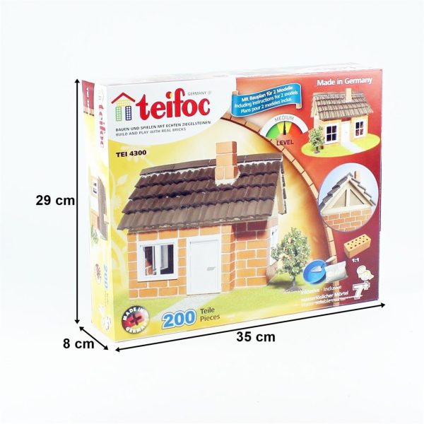 Ahşap Çatılı Ev Tuğla Maketi, Teifoc 4300 - Görsel 5