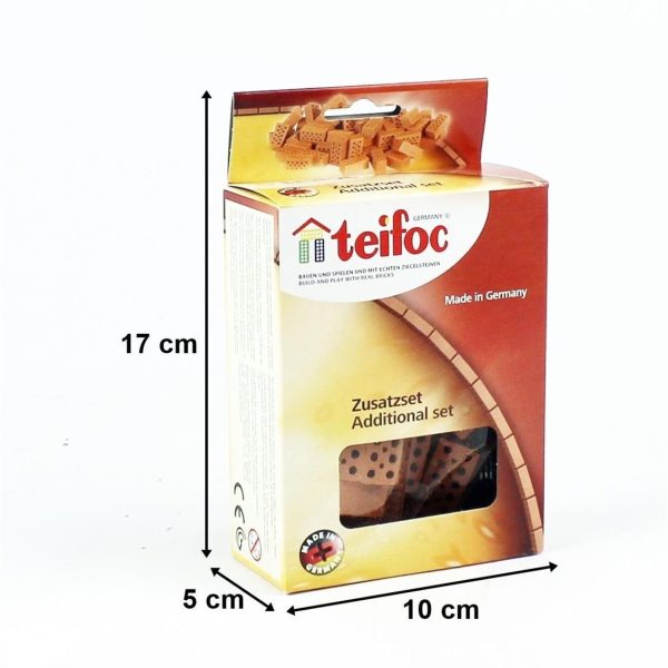 Kırmızı Tuğla 32 adet Tuğla Yapı İnşa Kitleri için., Teifoc 906601 - Görsel 3