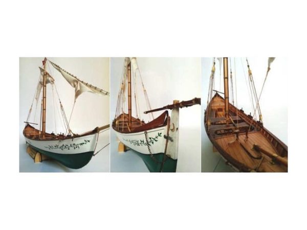 1/16 İzmir Kayığı Ahşap Tekne Kiti, Tersane Model 003 - Görsel 2