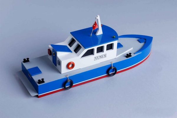 1/50 Yunus Liman Hizmet Botu Ahşap Tekne Kiti, Tersane Model 005 - Görsel 3