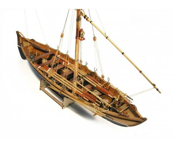 1/16 Balina Av Kayığı Ahşap Tekne Maketi, Tersane Model 006 - Görsel 2