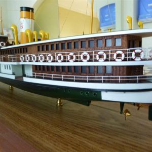 1/100 Şehir Hatları Vapuru 67 Kalender Ahşap Tekne Kiti, Tersane Model 007