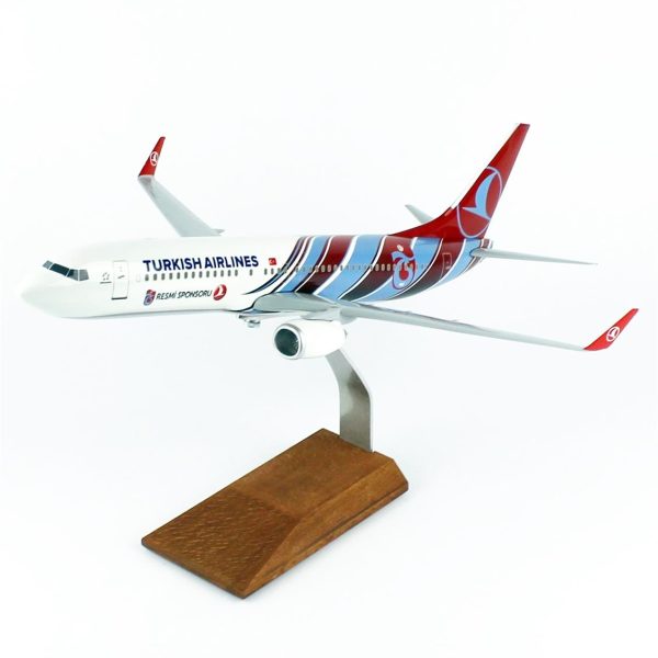 1/100 Trabzon Spor Logolu B737-800 Yolcu Uçağı Modeli - Görsel 2