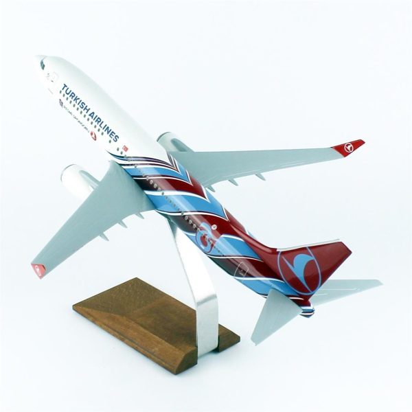 1/100 Trabzon Spor Logolu B737-800 Yolcu Uçağı Modeli - Görsel 3