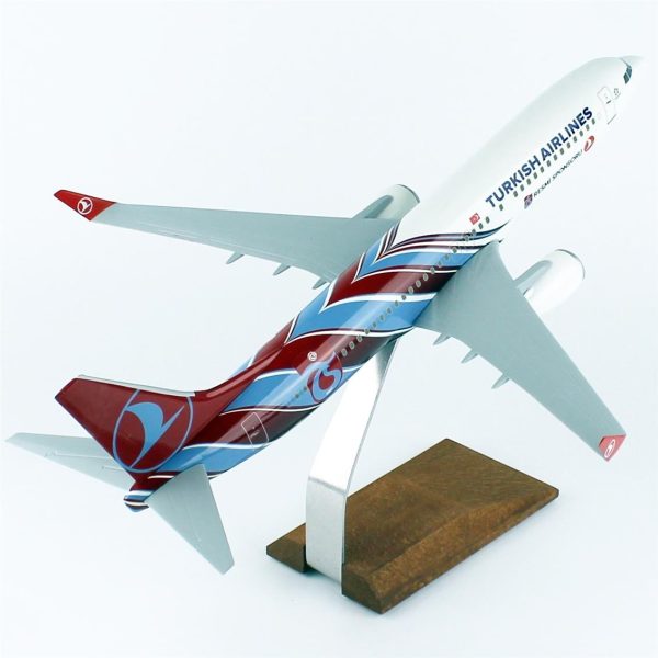1/100 Trabzon Spor Logolu B737-800 Yolcu Uçağı Modeli - Görsel 4