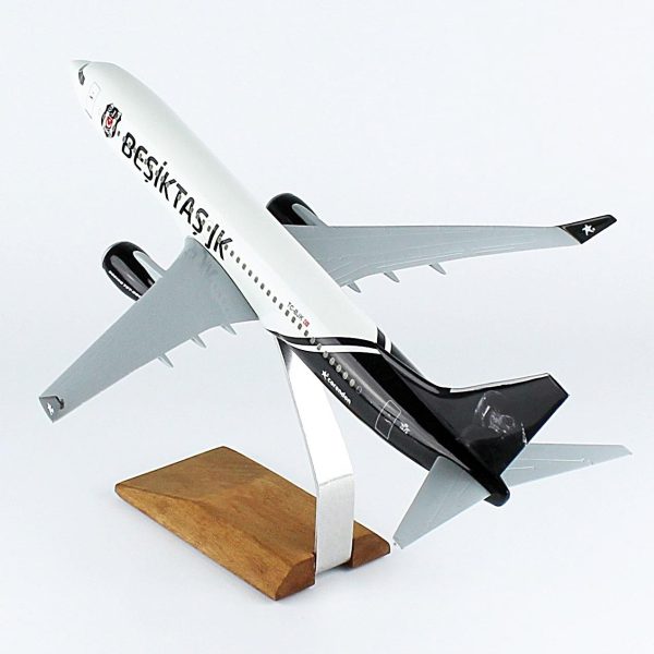 1/100 Ölçek, THY Beşiktaş CORENDON Logolu B737-800 Yolcu Uçağı Sergilemeye Hazır Model, THY062 - Görsel 3