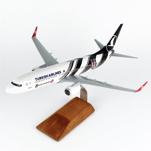 1/100 Beşiktaş Logolu B737-800 Yolcu Uçağı Maketi - Görsel 2