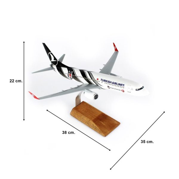 1/100 Beşiktaş Logolu B737-800 Yolcu Uçağı Maketi - Görsel 5