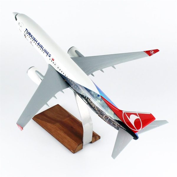 1/100 Cezayir Logolu B737-800 Yolcu Uçağı Modeli - Görsel 3