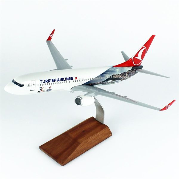 1/100 Cezayir Logolu B737-800 Yolcu Uçağı Modeli - Görsel 2