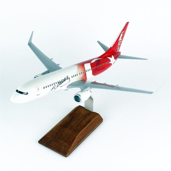 1/100 Ata Kırmızı Logolu B737-800 Yolcu Uçağı Modeli - Görsel 2