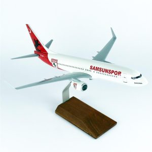 1/100 Samsun Spor Logolu B737-800 Yolcu Uçağı Modeli