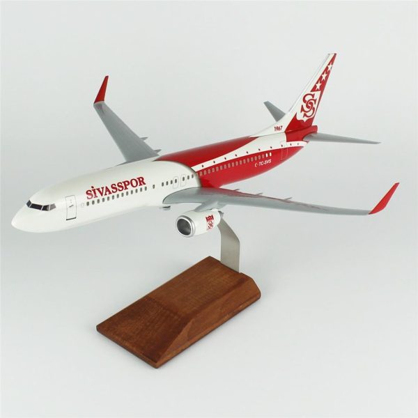 1/100 Sivas Spor B737-800 Yolcu Uçağı Modeli - Görsel 2