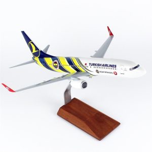 1/100 Fenerbahçe Spor Klübü Logolu B737-800 Yolcu Uçağı Modeli