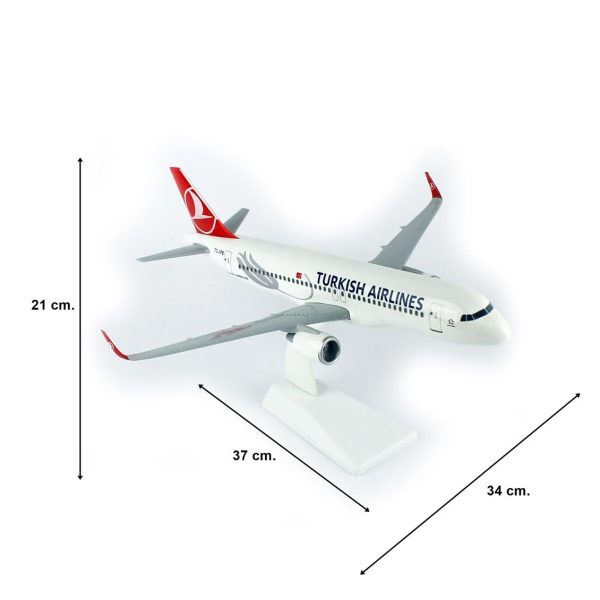 1/100 A320 Neo Yolcu Uçağı Hazır Standlı Modeli - Görsel 5