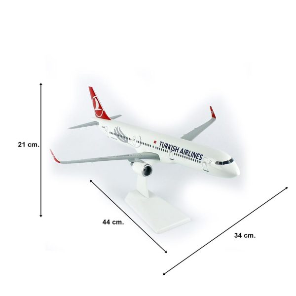 1/100 A321 Yolcu Uçağı Hazır Standlı Modeli - Görsel 5