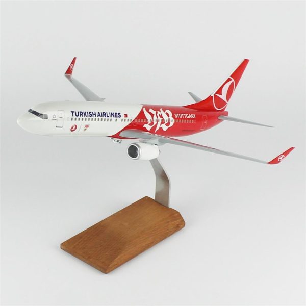 1/100 Stutgard Logolu B737-800 Yolcu Uçağı Modeli - Görsel 2