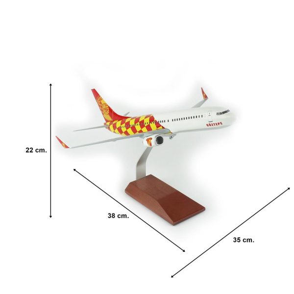 1/100 Göztepe Spor Logolu B737-800 Yolcu Uçağı Modeli - Görsel 5