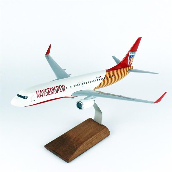 1/100 Kayseri Spor Logolu B737-800 Yolcu Uçağı Modeli - Görsel 2