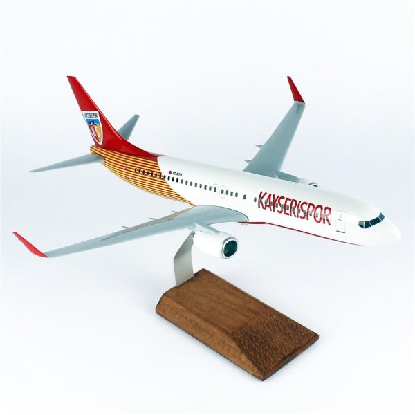 1/100 Kayseri Spor Logolu B737-800 Yolcu Uçağı Modeli