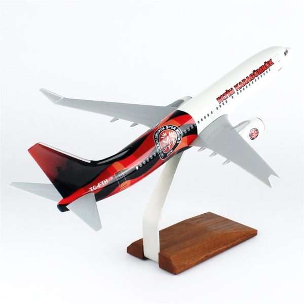 1/100 Fatih Karagümrük Spor B737-800 Yolcu Uçağı Modeli - Görsel 4