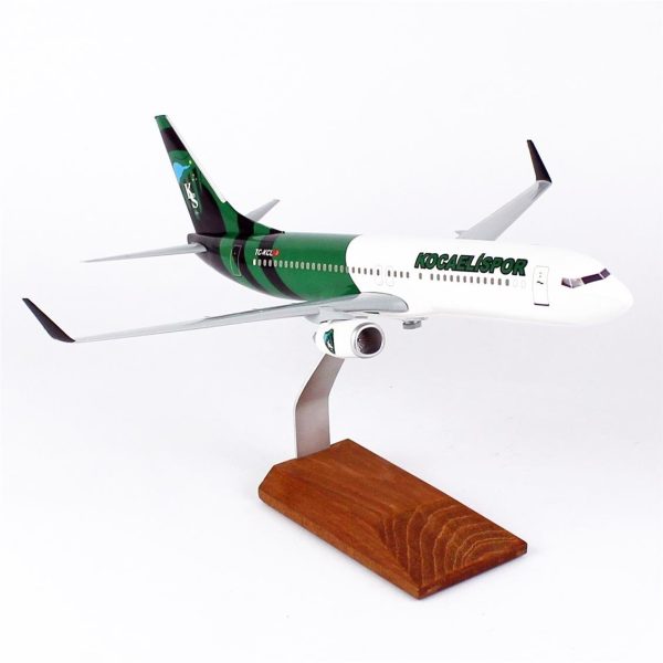 1/100 Kocaeli Spor Logolu B737-800 Yolcu Uçağı Modeli