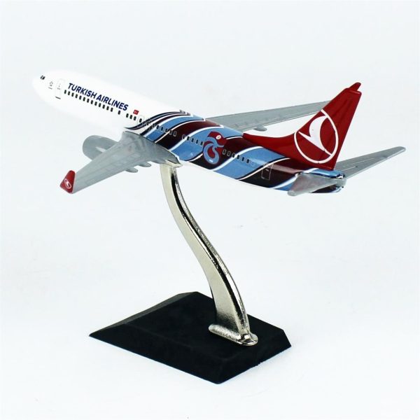 1/250 Trabzonspor Logolu Boeing B737-800 Küçük Yolcu Uçağı Modeli, THY 054 - Görsel 3