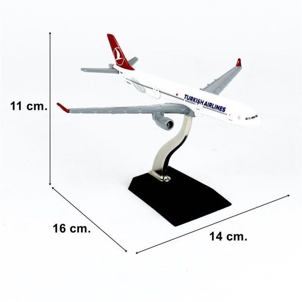 1/250 Turkish Airlines Logolu Boeing B737-800 Yolcu Uçağı Metal Modeli, THY 055 - Görsel 5