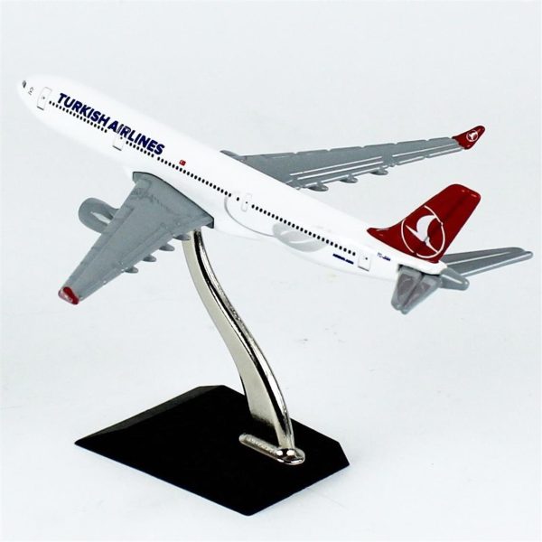 1/250 Turkish Airlines Logolu Boeing B737-800 Yolcu Uçağı Metal Modeli, THY 055 - Görsel 3