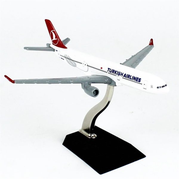1/250 Turkish Airlines Logolu Boeing B737-800 Yolcu Uçağı Metal Modeli, THY 055