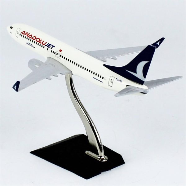 1/250 Anadolu Jet Logolu Boeing B737-800 Yolcu Uçağı Metal Modeli, THY 056 - Görsel 3