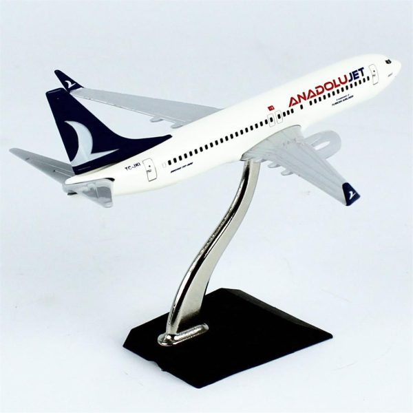 1/250 Anadolu Jet Logolu Boeing B737-800 Yolcu Uçağı Metal Modeli, THY 056 - Görsel 4