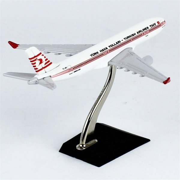 1/250 Piyama Logolu Airbus A330-300 Yolcu Uçağı Metal Modeli, THY 057 - Görsel 4
