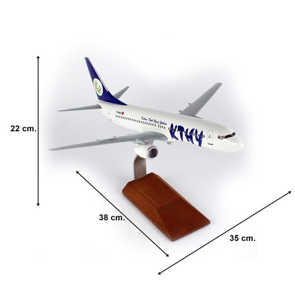 1/100 Kıbrıs K B737-800 Yolcu Uçağı Modeli - Görsel 5
