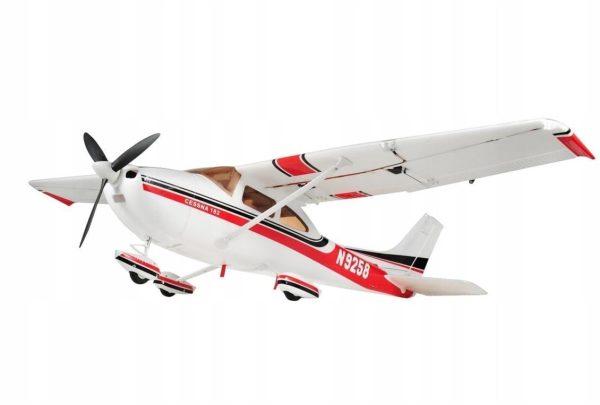 Cessna 182 500 Class Kırmızı Fırçasız RC Uçak, TopRC 056C - Görsel 3