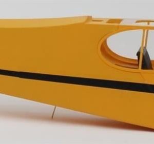 Piper J3 Sarı Model Uçak Boş Gövdesi, TopRC 067A
