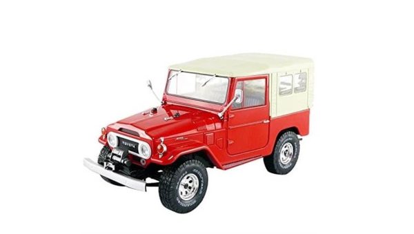 1/18 1967 Toyota Landcruiser FJ40 Kırmızı Diecast Araba, Triple9 Collection 1800153 - Görsel 4
