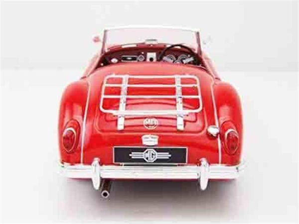 1/18 1957 MGA MK I A1500 Open Convertible Kırmızı Diecast Araba, Triple9 Collection 1800160 - Görsel 3