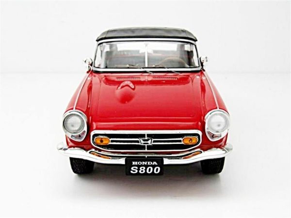 1/18 1966 Honda S 800 Kırmızı Diecast Araba, Triple9 Collection 1800190 - Görsel 3