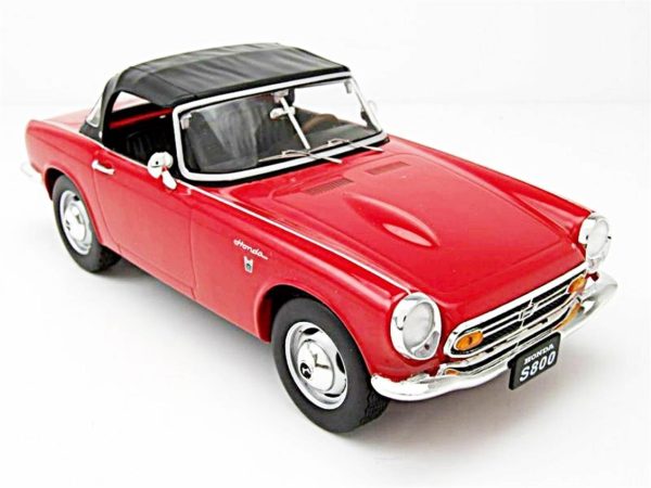 1/18 1966 Honda S 800 Kırmızı Diecast Araba, Triple9 Collection 1800190 - Görsel 4