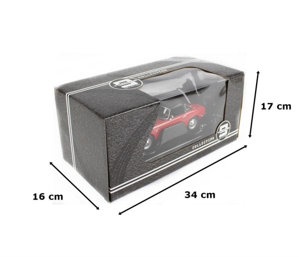 1/18 1966 Honda S 800 Kırmızı Diecast Araba, Triple9 Collection 1800190 - Görsel 5
