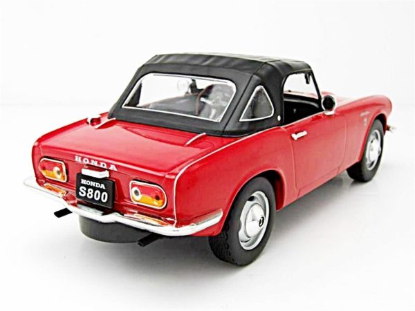 1/18 1966 Honda S 800 Kırmızı Diecast Araba, Triple9 Collection 1800190 - Görsel 2
