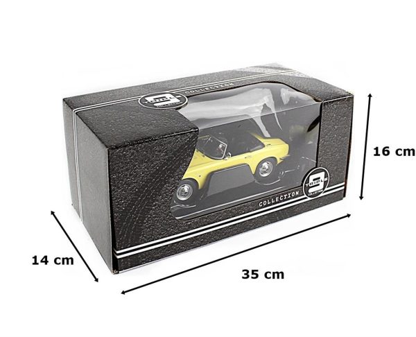 1/18 1966 Honda S 800 Sarı Diecast Araba, Triple9 Collection 1800191 - Görsel 5