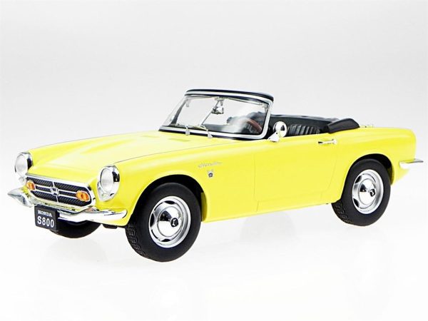 1/18 1966 Honda S 800 Sarı Diecast Araba, Triple9 Collection 1800191 - Görsel 2