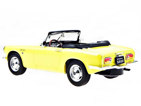 1/18 1966 Honda S 800 Sarı Diecast Araba, Triple9 Collection 1800191 - Görsel 4