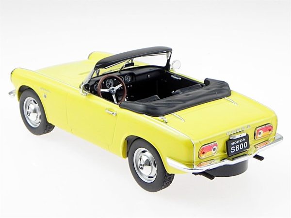 1/18 1966 Honda S 800 Sarı Diecast Araba, Triple9 Collection 1800191