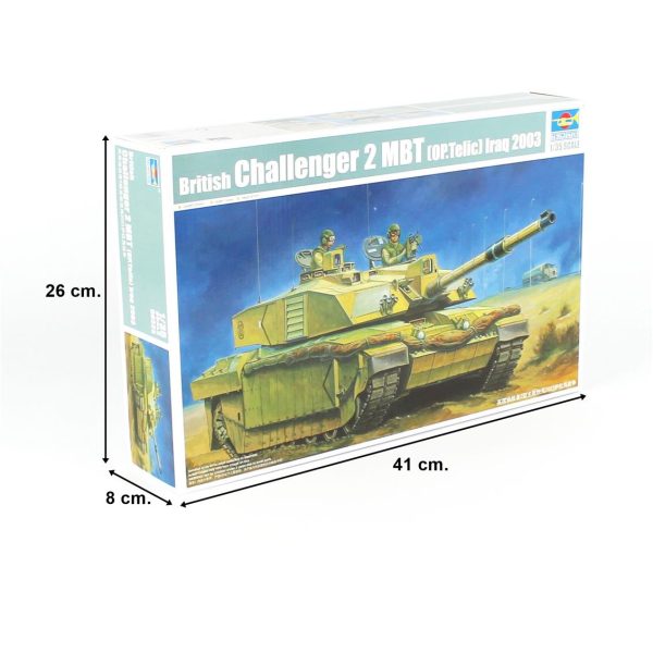1/35 British Challenger II Basra 2003optelic Tank Maketi, Trumpeter 00323 - Görsel 5