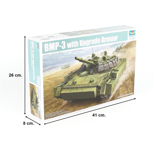 1/35 BMP-3 (w/ERA Tiles) Tank Maketi, Trumpeter 00365 - Görsel 5