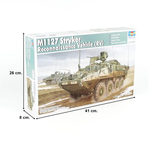 1/35 M1127 Stryker RV Zırhlı Keşif Aracı Maketi, Trumpeter 00395 - Görsel 5
