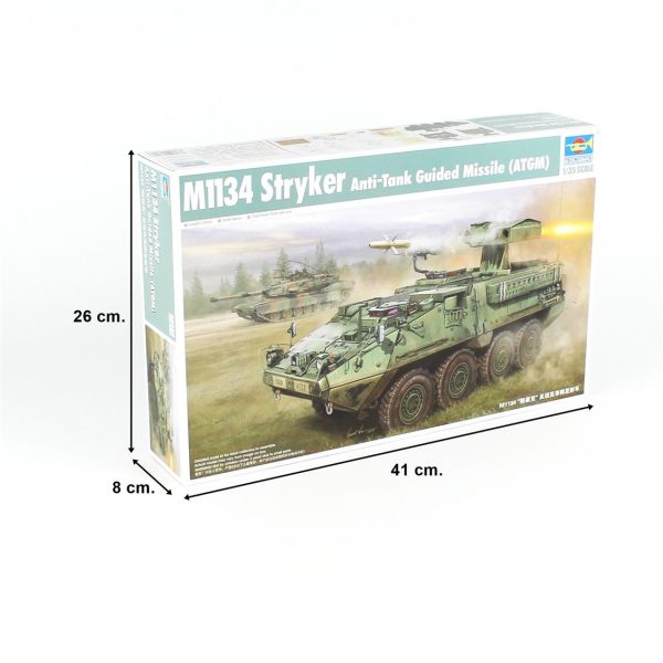 1/35 M1134 Stryker (ATGM) Tanksavar Güdümlü Füze Maketi, Trumpeter 00399 - Görsel 5